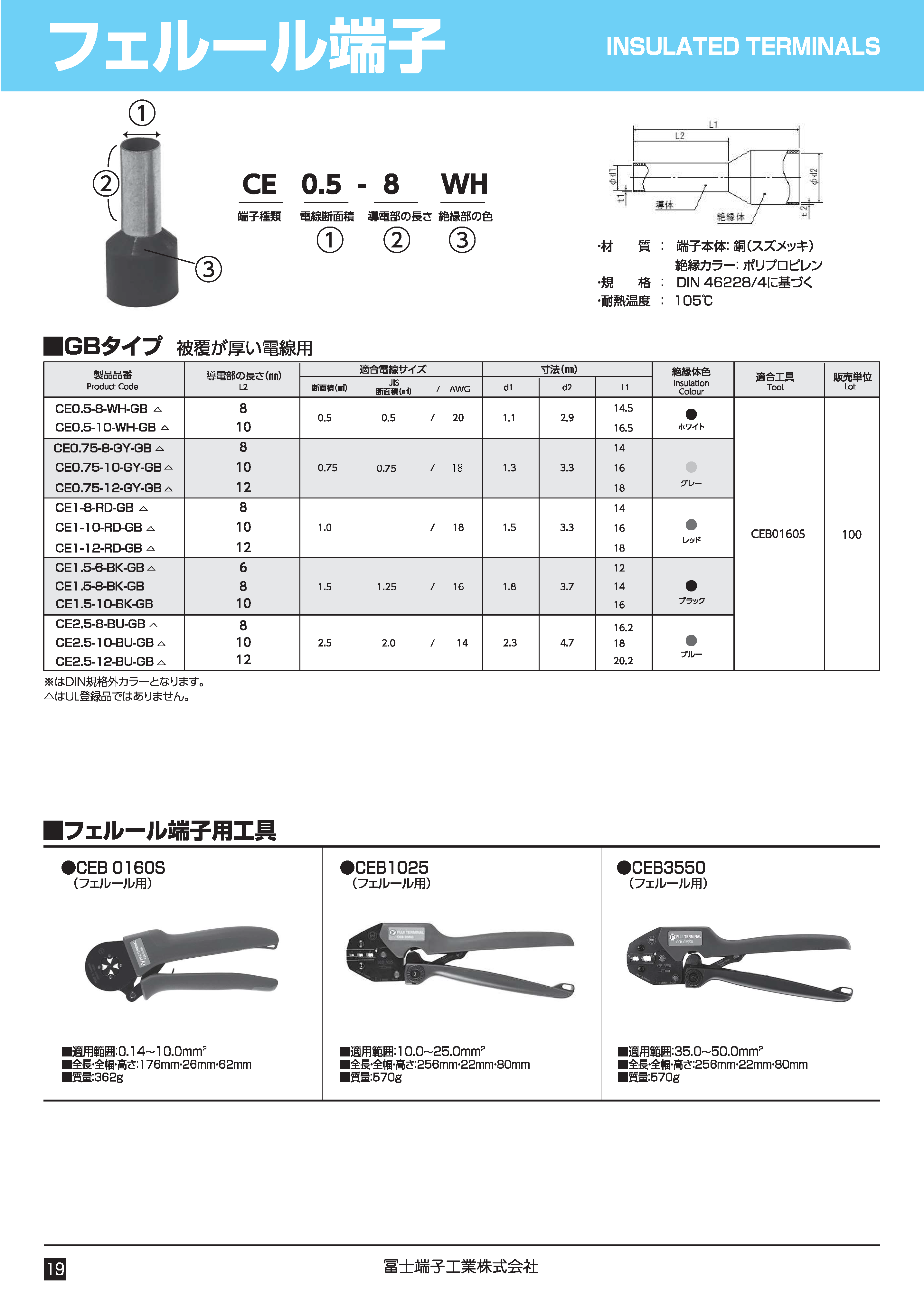 フェルール端子 | 冨士端子工業株式会社